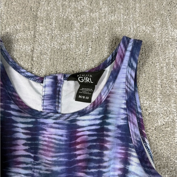 Athleta Girl On The Go Colorful Bodysuit Romber Size M 8/10 - Picture 2 of 6